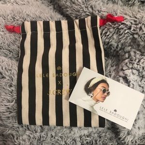 Lele Sadoughi X J.Crew Large earring dust bag